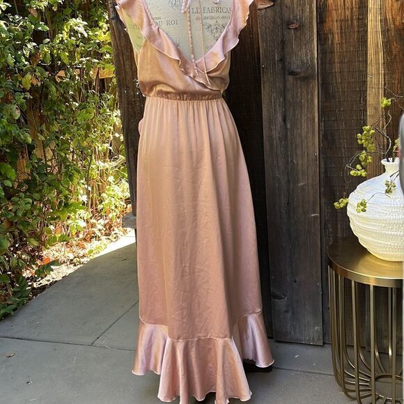 FAUX WRAP BRIDESMAID DRESS, Size 4 - Picture 8 of 12